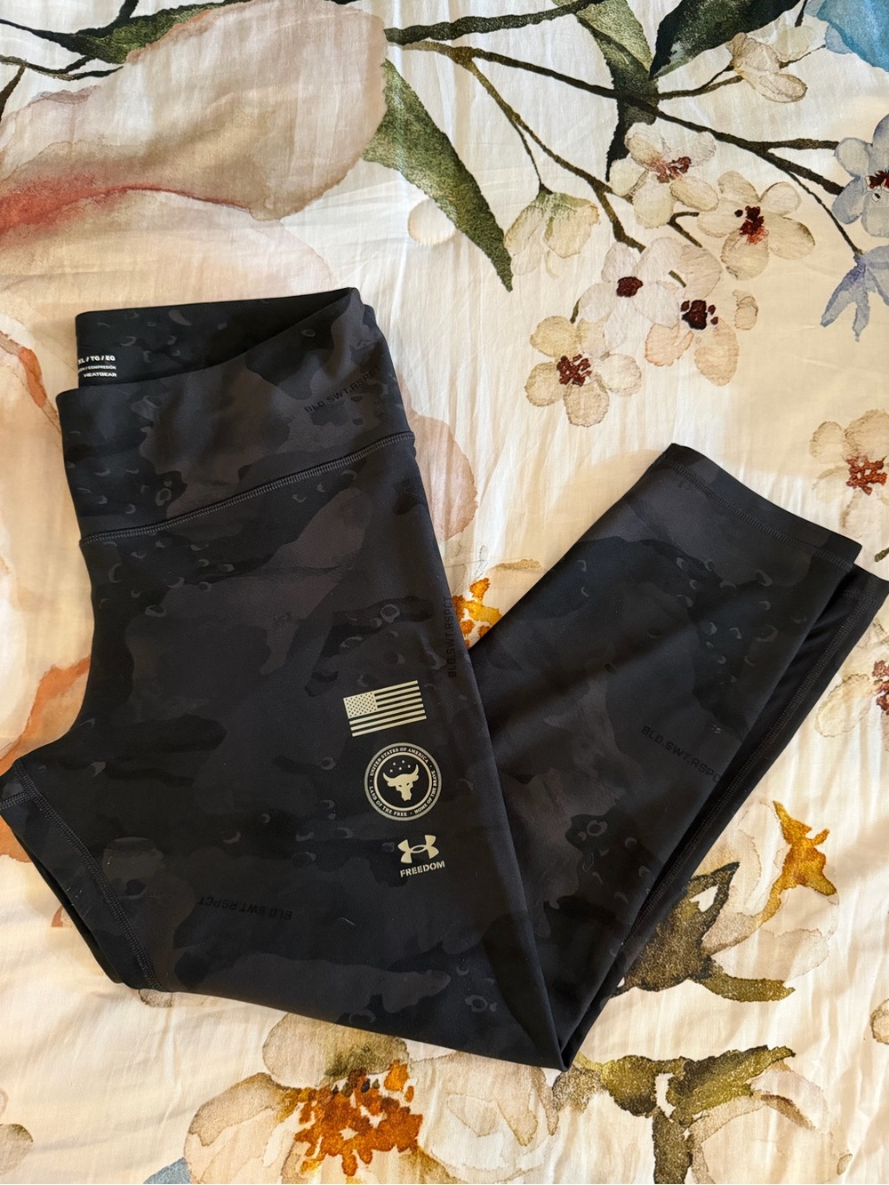 Under Armour Project Rock Black Camouflage Women’s Leggings